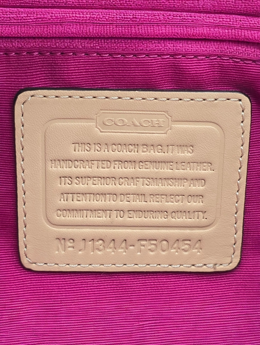 Coach Payton Multicolor Signature C Print Satin Leather Tote Bag Pink Lining EUC - Picture 7 of 17
